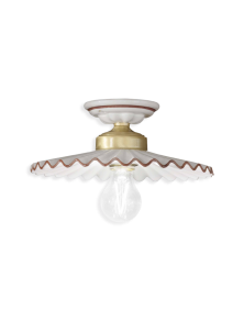 CLASSIC L'AQUILA C014, Ceiling Lamp Ceiling Light in Ceramic, Ferroluce