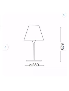 ARCADIA TL1, Lampe de table, Ideal Lux