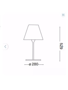 ARCADIA TL1, Lampada da Tavolo, Ideal Lux