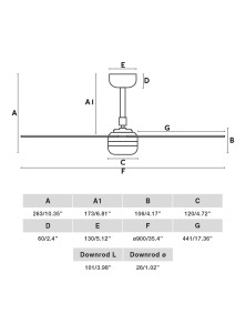MINI PUNT LED, Ventilatore con Luce, Faro Barcelona