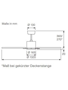 ECO NEO III 132, Ventilator ohne hellbraunes Gehäuse, CasaFan