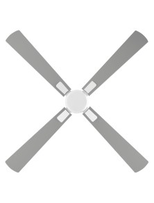 ECO NEO III 132, Ventilatore senza Luce Corpo Bianco, CasaFan