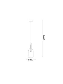 EMPIRE SP1, cilinderhanglamp, ideal lux