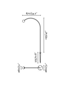 CUCA 1193, Lampe de sol 24V, Faro Barcelona