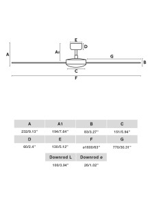 CRUISER XL, Ventilatore senza Luce, Faro Barcelona