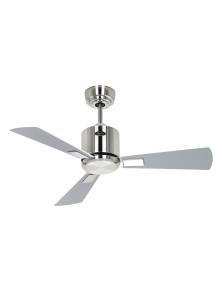 ECO NEO III 92, Ventilateur de plafond WiFi sans lumière, corps en acier brossé, CasaFan