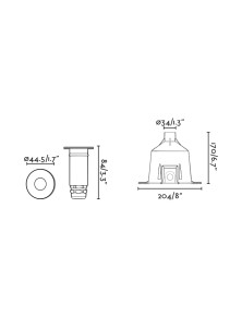 NOK 44, Incasso a LED per Piscina, Faro Barcelona