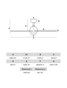SFERA S, Ventilatore senza Luce, Faro Barcelona
