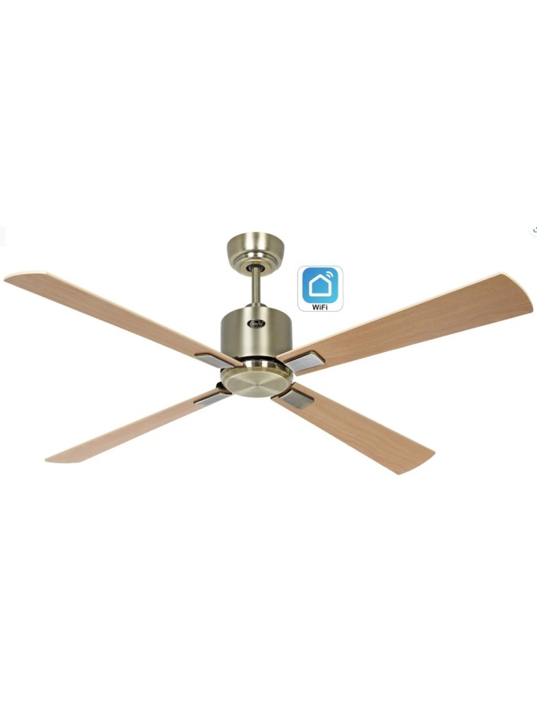 ECO NEO III 132, Ventilateur WiFi sans Lumière Laiton, CasaFan