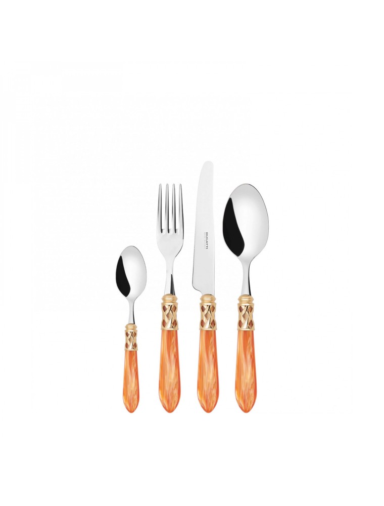 ALADDIN Golden Iron, Posate Set 24 pcs, Box Gallery, Casa Bugatti