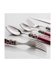 ALADDIN Aro Plata Envejecida, Set Cubiertos 44 piezas, Caja Gallery, Casa Bugatti