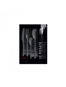 RIVIERA BLACK DIAMOND, Bestekset 24-delig, Window Box, Casa Bugatti