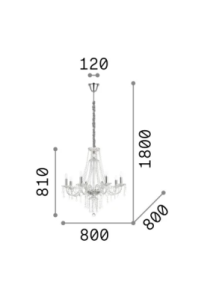 AMADEUS SP8, Suspension, Ideal Lux