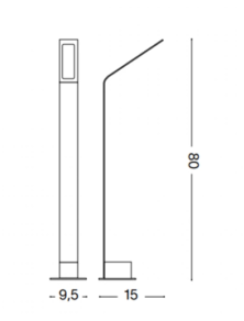 AGOS PT BIG 3000K, Bollard Light, Ideal Lux