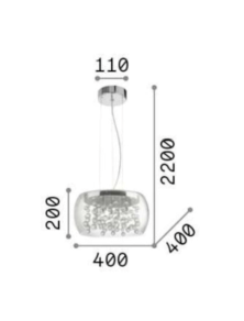 AUDI 80 SP5, Hanglamp, Ideal Lux