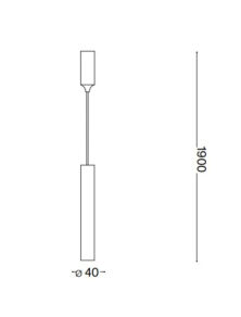 TUBE SP D4, Pendant Lamp, Ideal Lux