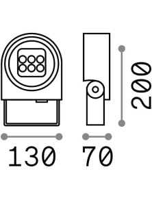 ULEX 15W SOURCE, Proiettore, Ideal Lux