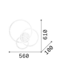 FRAME PL CERCHIO, Applique, Ideal Lux
