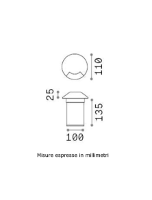 ROCKET - 1 PT 3000K, Incasso, Ideal Lux