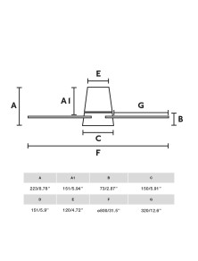 KLOVER S, Ventilatore con Luce, Faro Barcelona
