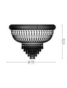 DUBAI PL24, Ceiling Light, Ideal Lux
