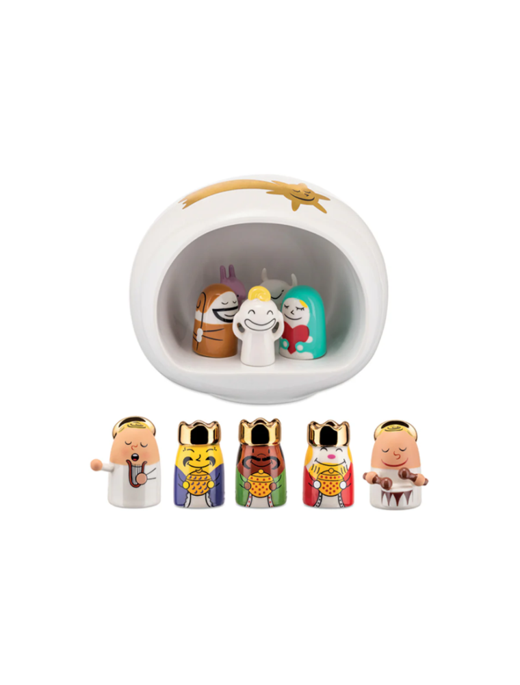 PRESEPE, Nativity Scene with Angels and Magi, Alessi