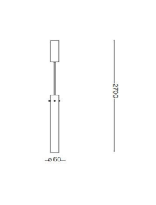 FLAM SP1, Sospensione in Vetro, Ideal Lux