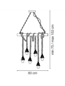 CANAPA SP6, Hanglamp, Ideal Lux