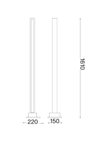 CRAFT PT, Piantana in Legno, Ideal Lux