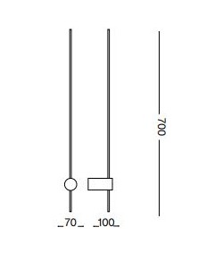 ESSENCE AP D070 4000K, Wandleuchte, Ideal Lux