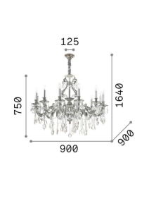 GIOCONDA SP12, Hanglamp, Ideal Lux