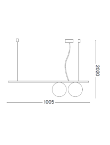 PERLINE SP2, Hanglamp, Ideal Lux