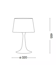 LONDON TL1 BIG, Lampada da Tavolo, Ideal Lux