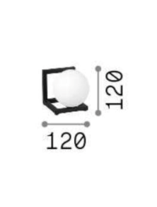 ANGOLO TL1, Luminária de Mesa em Metal, Ideal Lux